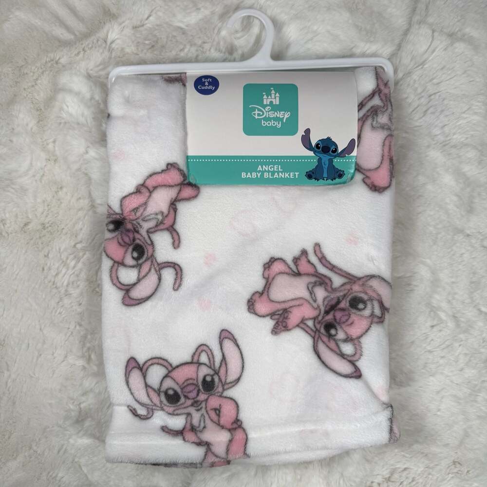 Disney Baby Lilo & Stitch Angel Super Soft Fleece Baby Blanket